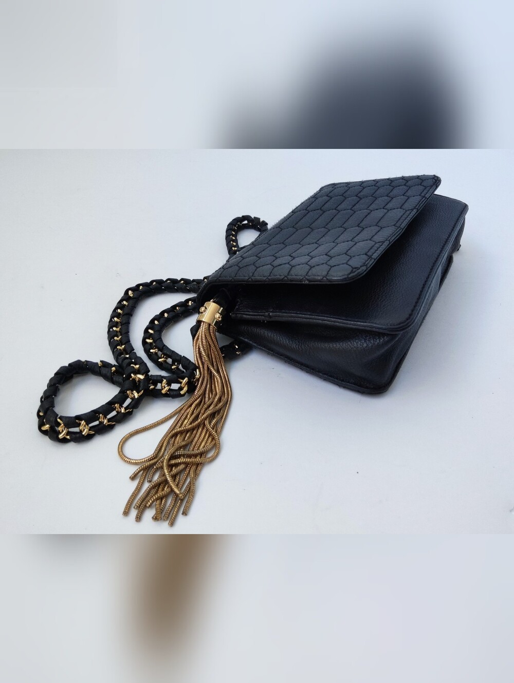 Aimee Kestenberg Black Quilted Leather Crossbody Bag. Excellent Condition.
